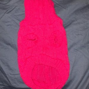 Pink Dog Sweater (For small dogs)